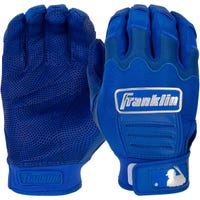 Franklin CFX Chrome Youth Batting Gloves in Blue Size Medium