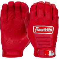 Franklin CFX Chrome Youth Batting Gloves in Red Size Large