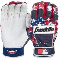 Franklin CFX Pro USA Adult Batting Gloves in Blue/White Red Size Small