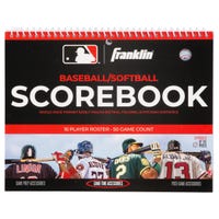 Franklin MLB Baseball/Softball Scorebook in White/Black