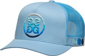 G/FORE Gradient Circle Gs Cotton Twill Trucker Men's Golf Hat - Blue