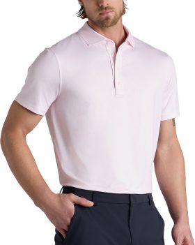 G/FORE Hydrangea Tech Jersey Men's Golf Polo - Pink, Size: Large