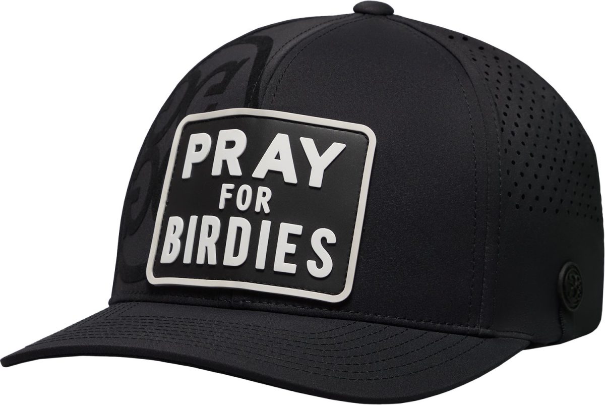 G/FORE Pray For Birdies Patch Perforated Delta Men's Golf Hat - Black, Size: One Size