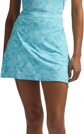 G/FORE Womens Icon Camo Silky Tech Nylon A-Line Golf Skort - Blue, Size: Large