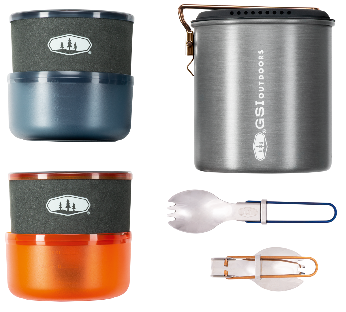 GSI Outdoors Halulite Microdualist 11-Piece Cook Set