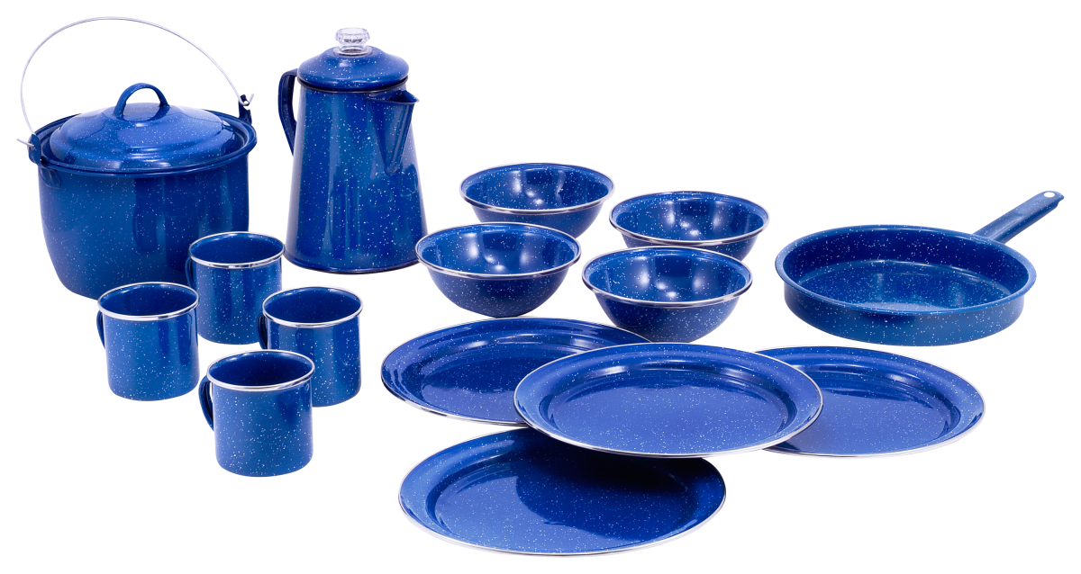 GSI Outdoors Pioneer Dinnerware and Cookware Camp Set