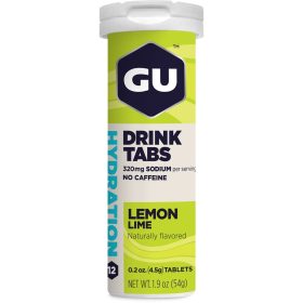 GU Hydration Drink Tabs - 8 Tube Pack Lemon-Lime, 8tubes/box