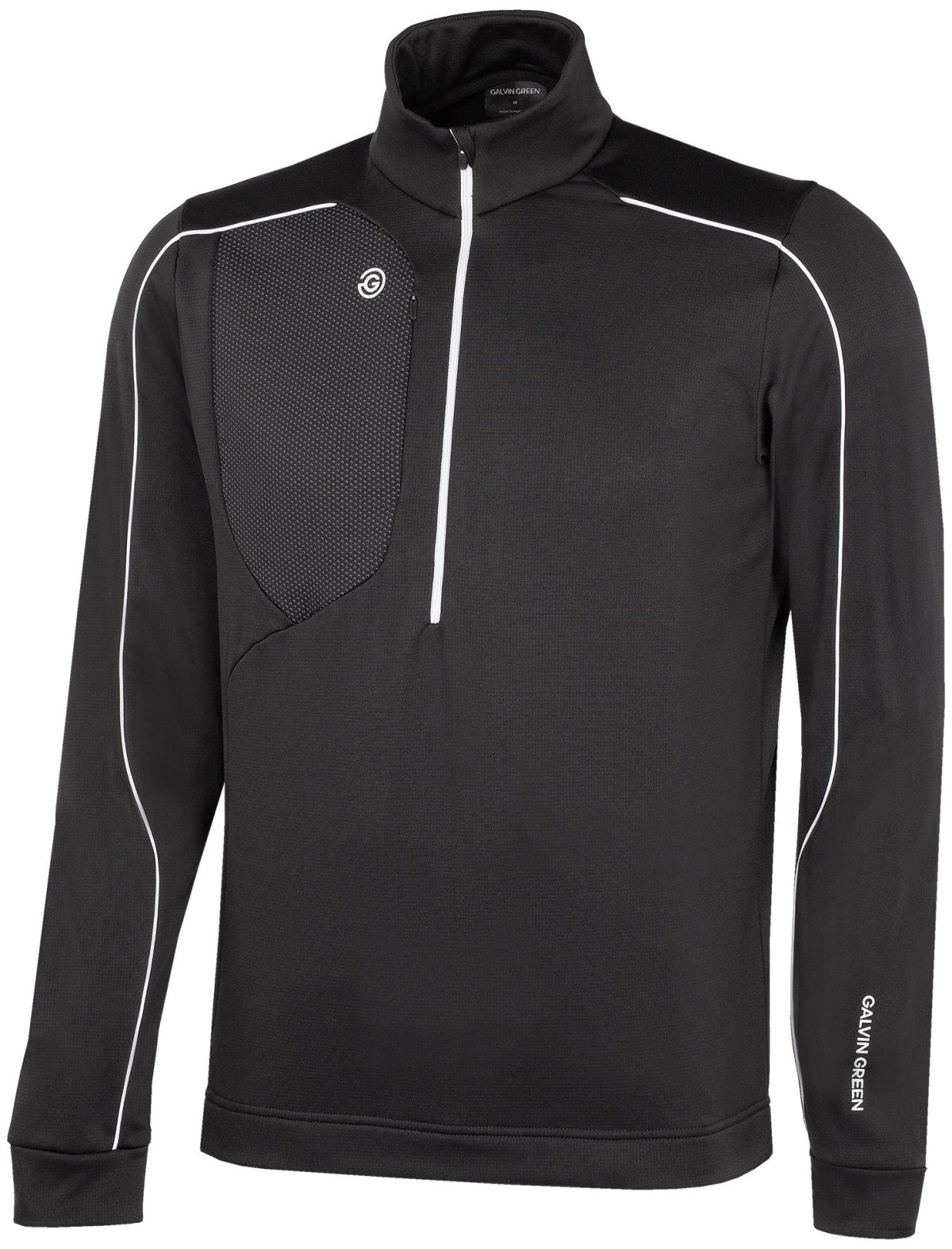 Galvin Green Dave Insulating Midlayer Men's Golf Pullover - Black, Size: Large