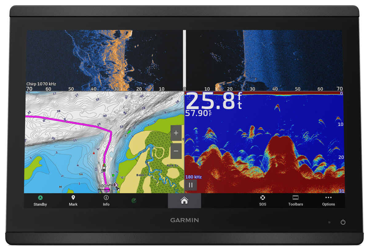 Garmin GPSMAP 8616xsv 16" Chartplotter with Sonar and Garmin Navionics+ Mapping