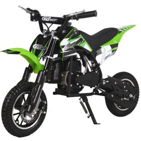 Go-Bowen Dakar Mini Dirt Bike - 49cc 2-Stroke - Green/Black