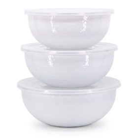 Golden Rabbit White Mixing Bowls