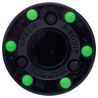 Green Biscuit Roller Puck in Black