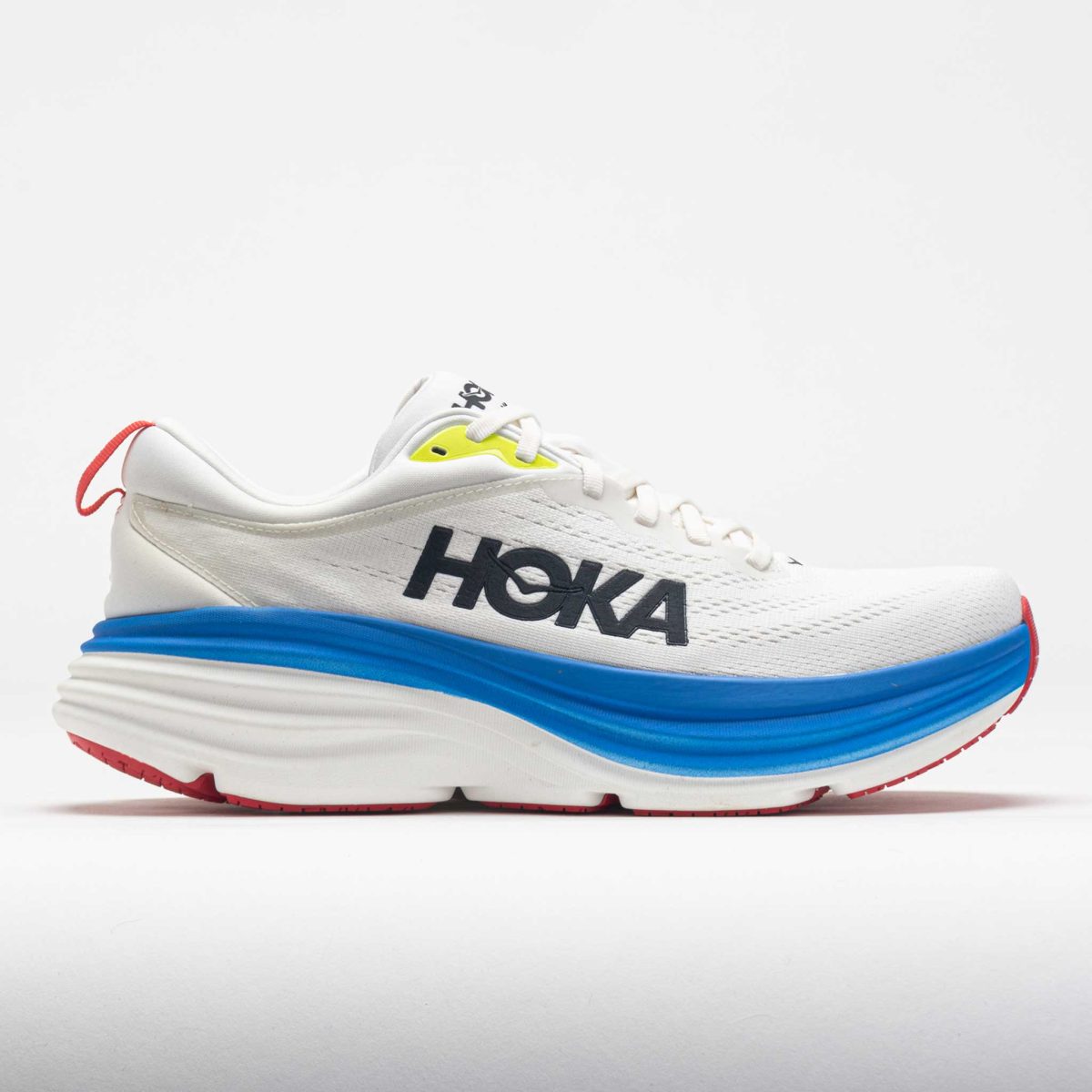 HOKA Bondi 8 Men's Running Shoes Blanc de Blanc/Virtual Blue