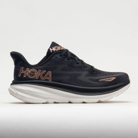 HOKA Clifton 9 Women's Running Shoes Black/Rose Gold