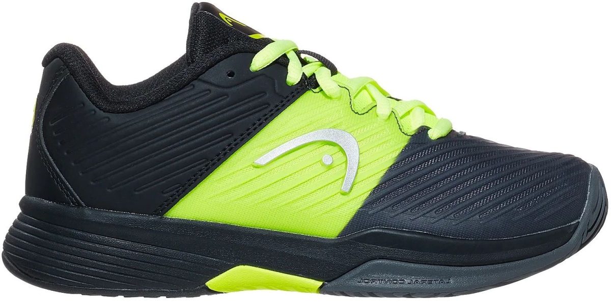 Head Junior Revolt Pro 4.0 Pickleball Shoes (Black/Yellow)