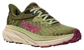 Hoka Challenger ATR 7 Trail Running Shoes for Ladies - Forest Floor/Beetroot - 11M