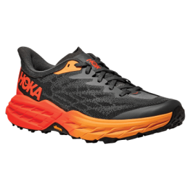 Hoka Speedgoat 5 Trail Running Shoes for Men - Castlerock/Flame - 8.5M