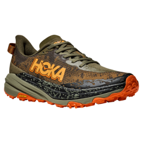 Hoka Speedgoat 6 Trail Running Shoes for Men - Antique Olive/Squash - 10.5M