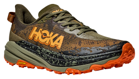 Hoka Speedgoat 6 Trail Running Shoes for Men - Antique Olive/Squash - 9.5M