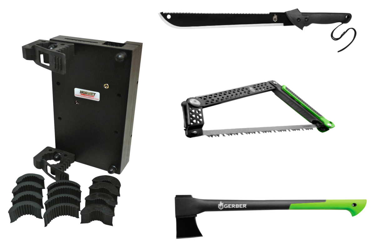 Hornet Outdoors UTV Roll Bar Gerber Tool Kit with Hatchet, Saw, and Machete