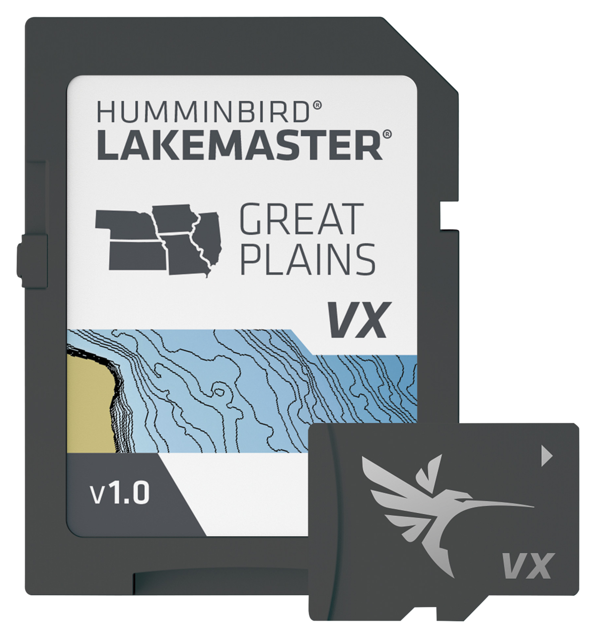 Humminbird LakeMaster VX Digital Map Chart Card - Great Plains