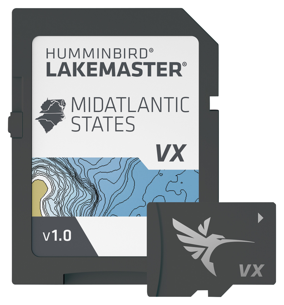 Humminbird LakeMaster VX Digital Map Chart Card - Mid Atlantic States