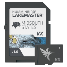 Humminbird LakeMaster VX Digital Map Chart Card - Mid South States