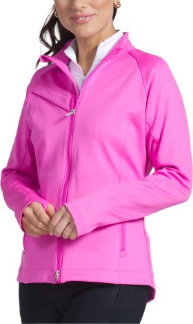 IBKUL Womens Mega Heat Golf Jacket - Pink, Size: Large