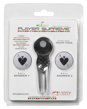 JP Lann Player Supreme Divot Tool and Golf Ball Marker Set