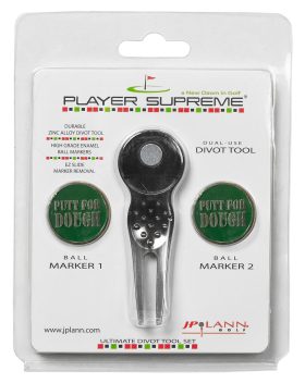 JP Lann Player Supreme Divot Tool and Golf Ball Marker Set