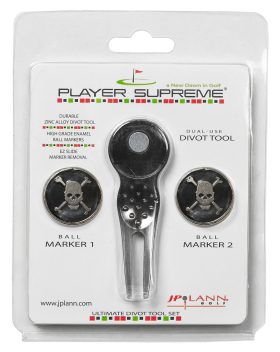 JP Lann Player Supreme Divot Tool and Golf Ball Marker Set