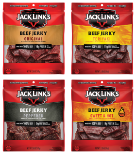 Jack Link's Original, Teriyaki, Peppered, and Sweet and Hot Beef Jerky Combo