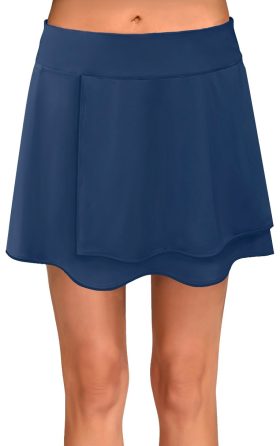 Jamie Sadock Womens Reversible 16 Inch Golf Skort - Blue, Size: Large