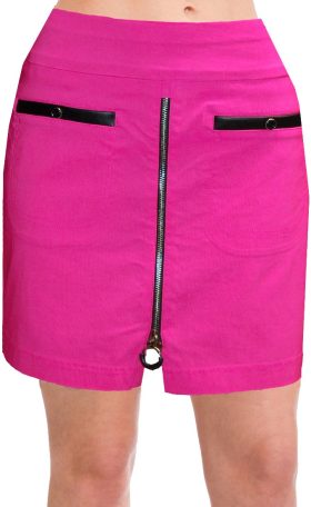 Jamie Sadock Womens Skinnylicious 16 Inch Golf Skort - Pink, Size: 14