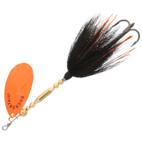 Joe Bucher Outdoors Tin-Buck Buchertail Spinner - 7-1/2" - Black Orange