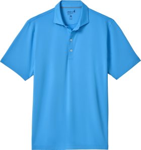 Johnnie-O Prep-Formance Birdie Men's Golf Polo Shirt - Blue, Size: Medium