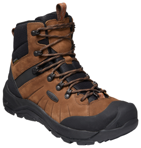 KEEN Revel IV Polar Insulated Waterproof Hiking Boots for Men - Dark Earth/Caramel Cafe - 10.5M