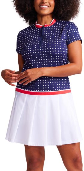 KINONA Womens Pleat To Compete Golf Dress - Blue, Size: X-Small