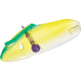 Krippled Fishing Lures Anchovy Heads - Lemon Lime UV