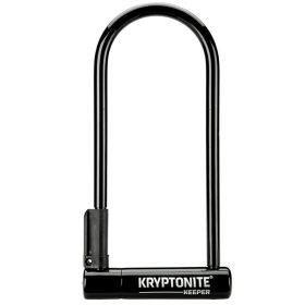 Kryptonite | Keeper U-Lock 4 X 10", Keyed | Black | Includes Bracket