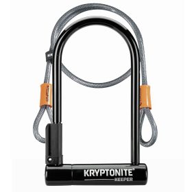 Kryptonite | Keeper U-Lock 4 X 8", Keyed, Includes 4' Cable And Bracket