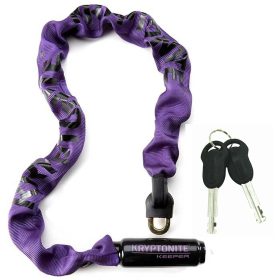 Kryptonite | Krypto Keeper 785 Integrated Chain Lock Purple | Nylon