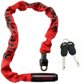 Kryptonite | Krypto Keeper 785 Integrated Chain Lock Red | Nylon