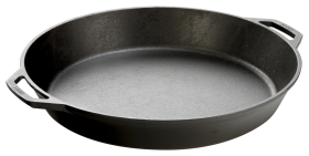 Lodge 17'' Cast-Iron Skillet with Assist Handles