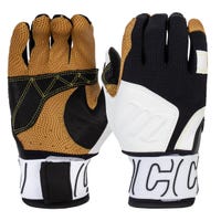 Marucci Blacksmith Youth Batting Gloves - 2025 Model in White/Black Size Large