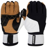 Marucci Blacksmith Youth Batting Gloves in Black/White Size Medium