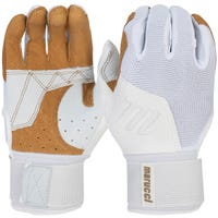 Marucci Blacksmith Youth Batting Gloves in White Size Medium