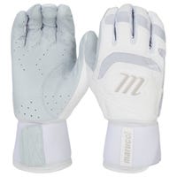 Marucci Signature Full Wrap Men's Batting Gloves in White Size Large