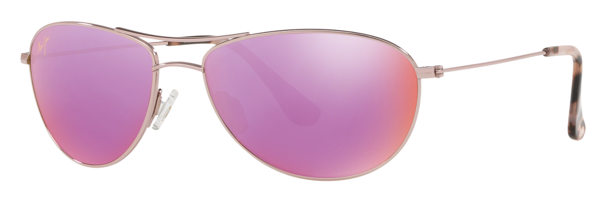 Maui Jim Baby Beach Polarized Sunglasses - Rose Gold/Maui Sunrise Mirror - Medium