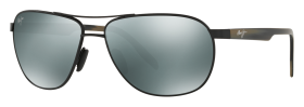 Maui Jim Castles Polarized Sunglasses - Matte Black/Neutral Gray - Large